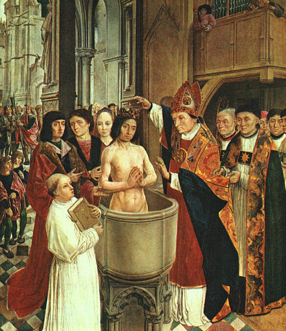 Baptême par Saint Gilles