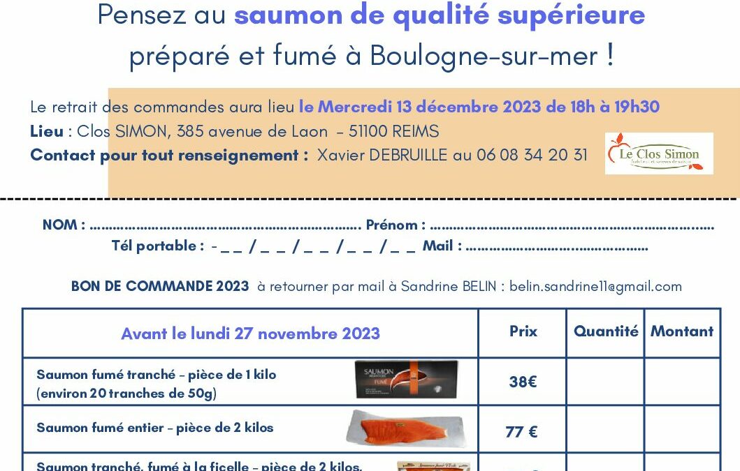 Bon de Commande 2023 OPERATION SAUMON