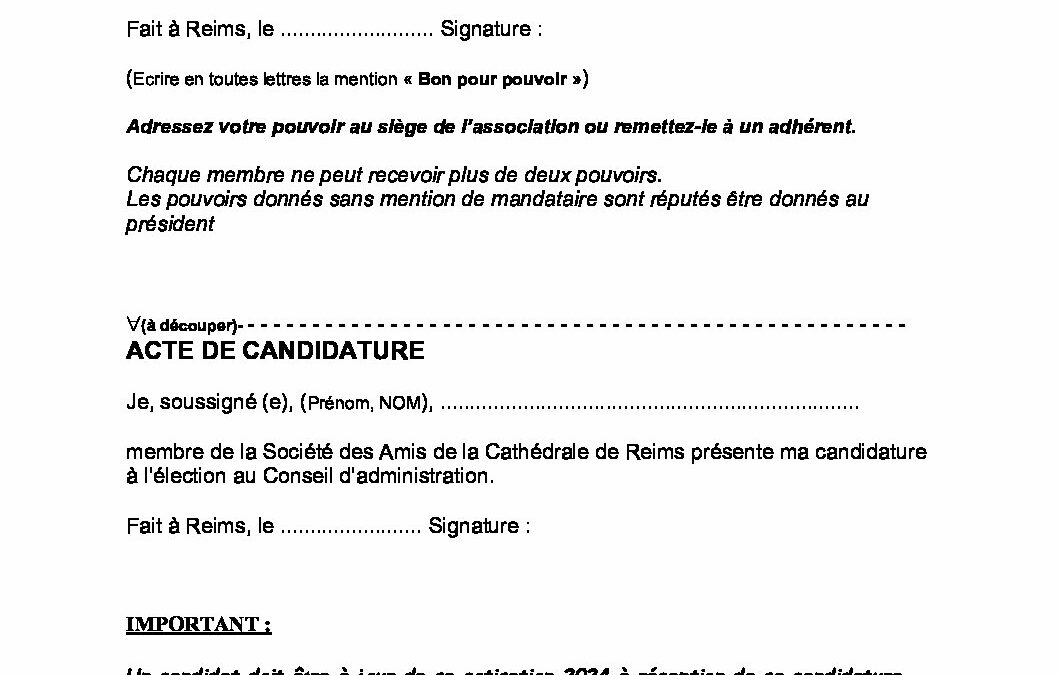 SACR Pouvoir Candidature AG 24